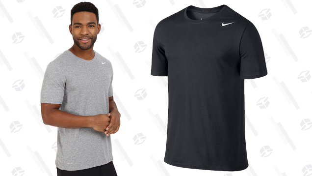 Nike Dri-FIT Men’s Tee | $15 | Amazon | Multiple colors and sizes available, mostly grey and black variants